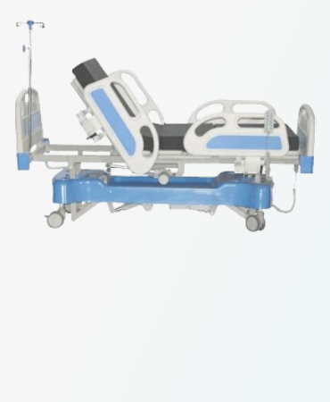 Five Functions Electric Icu Bed MP - 502, battery backup. IV pole ready.