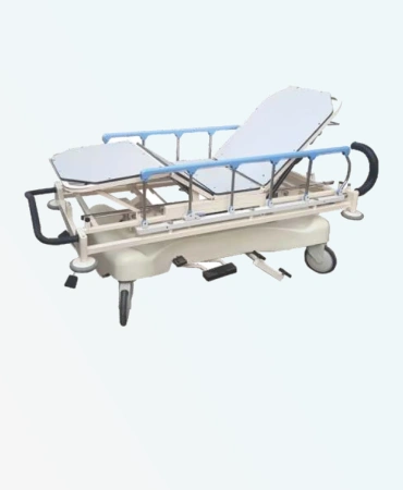  Emergency & Recovery Trolley (Hydraulic) MP - 540.  Sturdy Steel Frame, Stainless Steel Top. Durable, easy-clean design for hospitals & clinics.