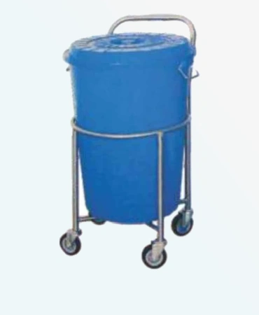 Solid Linen Trolley With Canvas Bag MP - 554.  high-quality solid linen material . Hospital grade, durable & efficient.