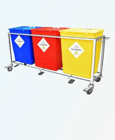 Bio-Medical Waste Segregation Trolley MP - 564, Bio-medical Waste Dustbins, generic waste bins, Waste management in hospitals & clinics