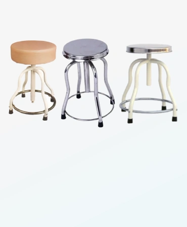 Patient Revolving Stool S.S. Top MP - 566, well-crafted ward equipment, durable wark equipment