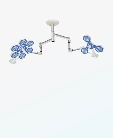 OT Light 06 03 MP - 598,  Configurable surgical Light 03+03 LED,  Operation theater lights, operating room lights,  surgical and medical procedures
