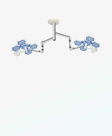 OT Light 04 04 MP - 602,  Configurable surgical Light 04+04 LED,  Operation theater lights, operating room lights,  surgical and medical procedures