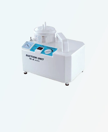 Suction Machine 7E (Universal) AC/DC MP - 636,used in hospitals, clinics, used during surgical procedures to remove blood and fluids