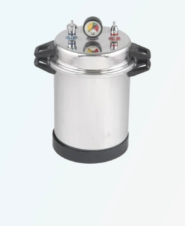 Cooker Type Autoclave (Portable) Single/Double Drum S.S. Electric MP - 641, use high-pressure steam to achieve sterilization, used in in laboratories, hospitals, and small clinics