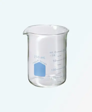 Chemical-Resistant Pyrex™ Vista GW-1002 Low Form Griffin Beakers (10mL to 4L), Ideal for Heating & Mixing in School, College & General Labs.