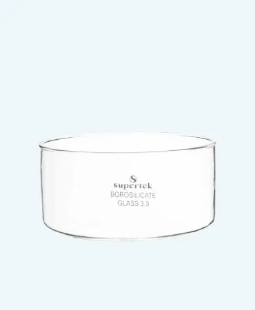 Supertek™ GW-1010 Crystallizing Dishes (40mm - 190mm), Borosilicate Glass, Fire-polished Rims for Spill-free Crystallization without Spout.