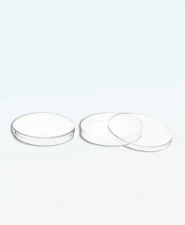 PetriDish GW-1012 Sterilizable Petri Dishes, Durable Borosilicate Glass, Consistent Wall Thickness for Reliable Cell Growth & Observation in General Laboratories.