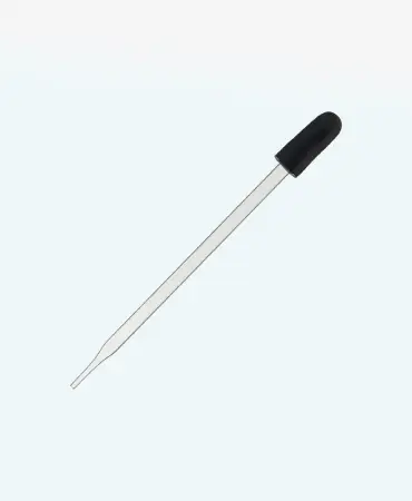 GW-1021 Reusable Glass Dropper (Fine Tip & Rubber Bulb), Perfect for Accurate & Efficient Liquid Dispensing in Local Schools, Colleges & Labs.